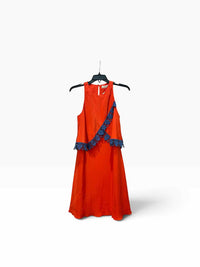 Tory Burch Orange and Blue Size 2 Dress