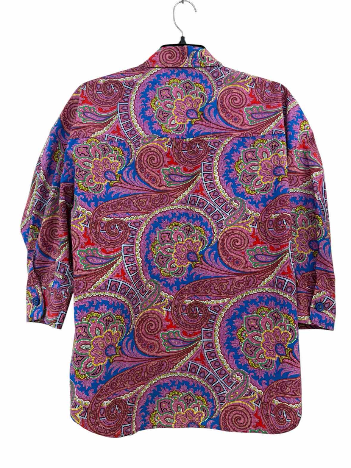 Alexis Purple & Beige Size M Shirt