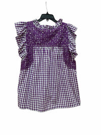 J marie Purple and White Size S Shirt