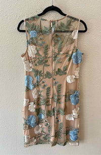 Calvin Klein Nude & Blue Size No Label Dress