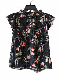 Rebecca Taylor Black Multi Size 8 Shirt