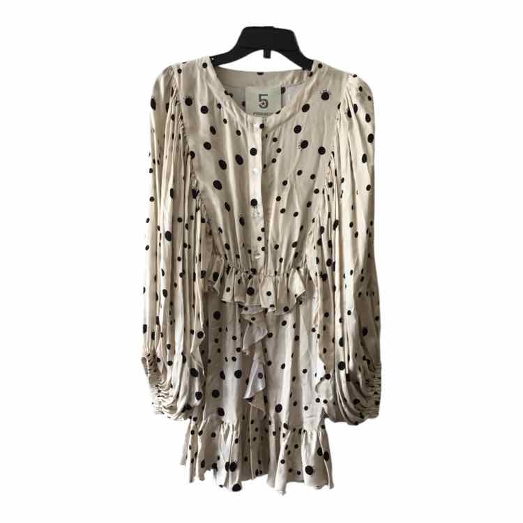 5 Progress Cream and Black Size XS Dress