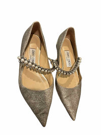 Jimmy Choo Silver Size 36.5 Flats
