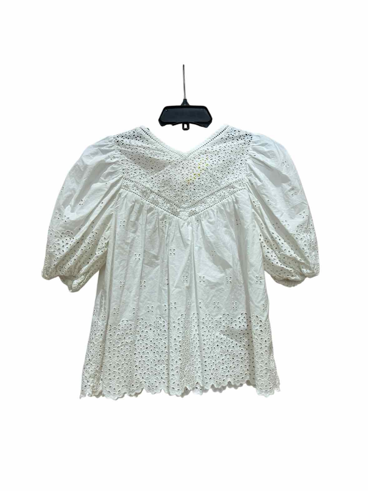ULLA JOHNSON White Size 2 Shirt