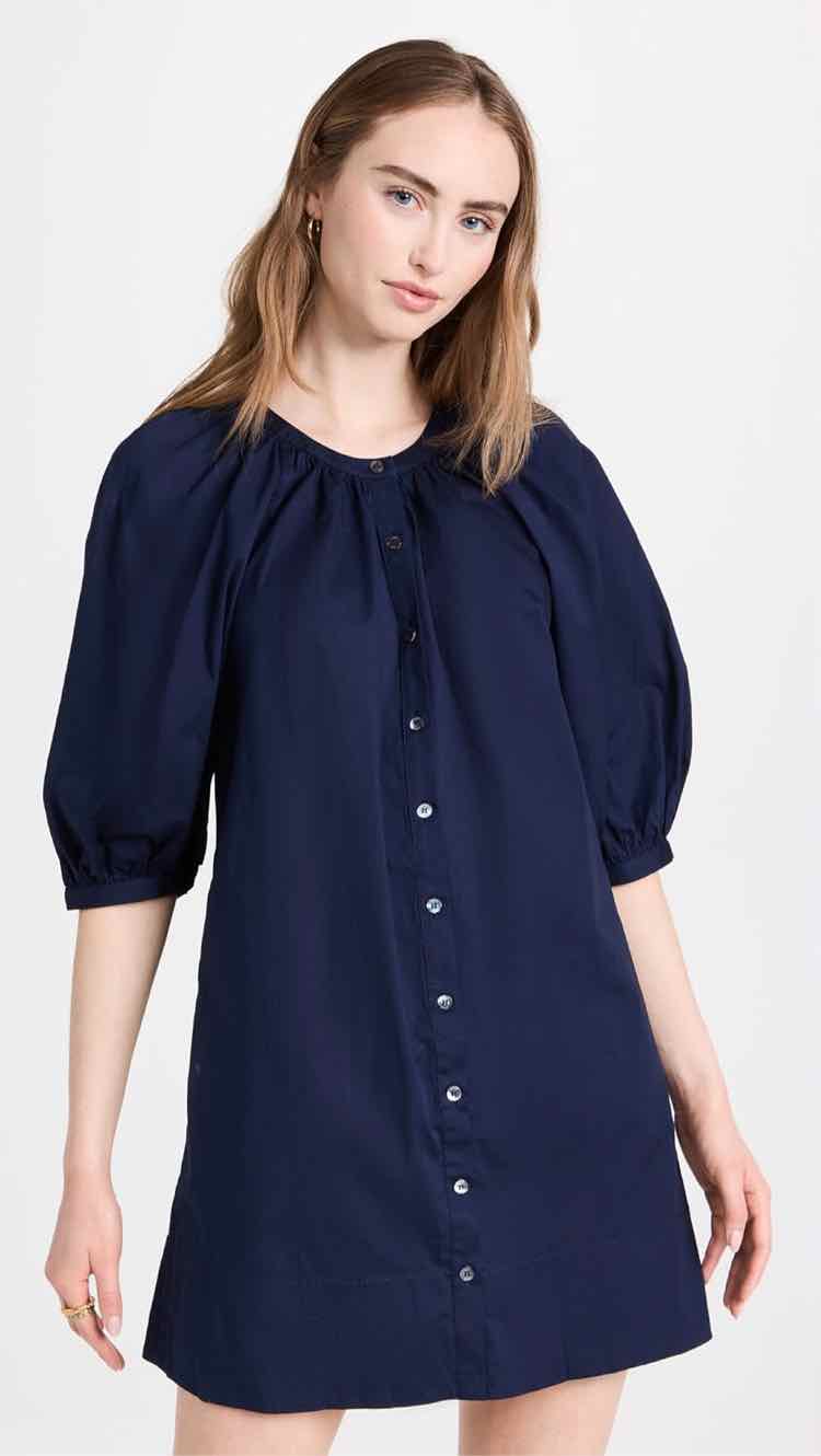 STAUD Navy Blue Size S Dress