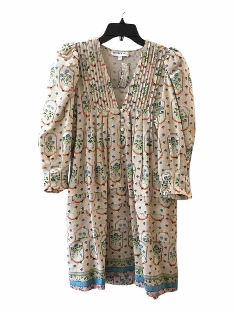 Hunter Bell Cream Multi Size S Dress