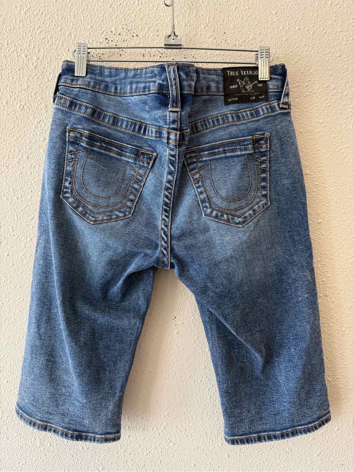 True Religion Medium Wash Size 28 Shorts