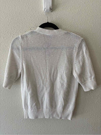 Ann Taylor White and Gold Size SP Sweater
