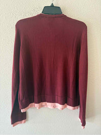 by Stacy London Pink and Burgundy Size S Sweater