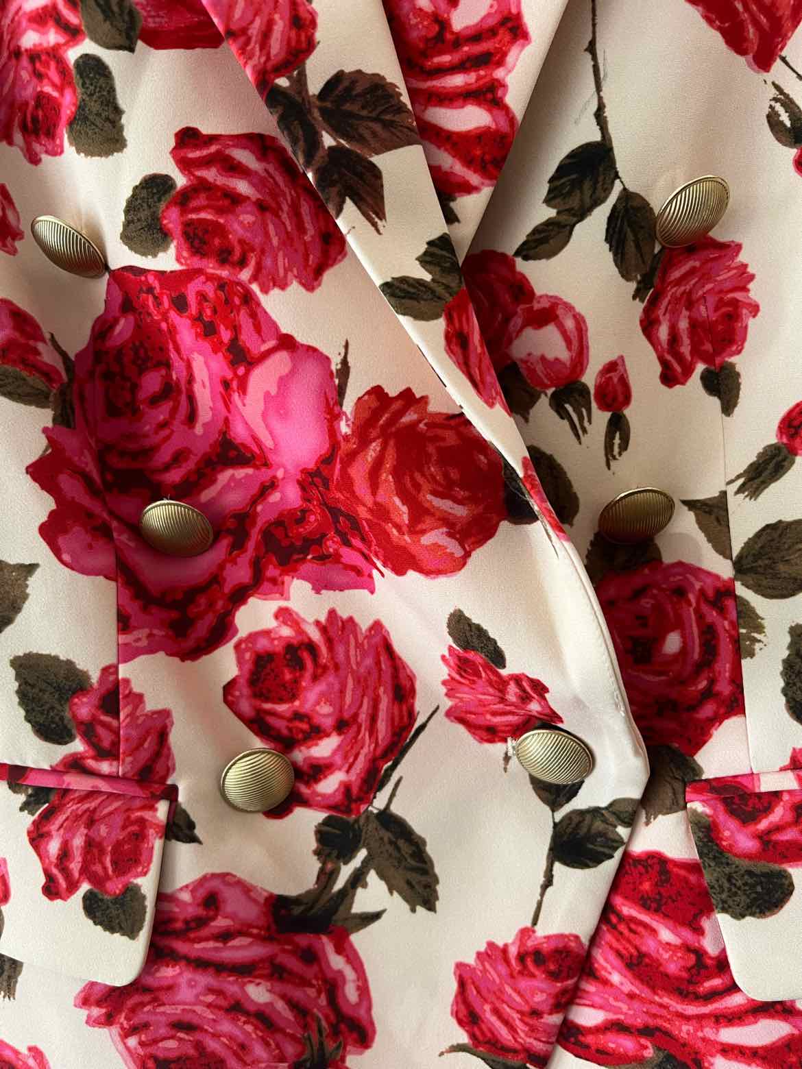 L'Agence cream and pink Size 2 Blazer