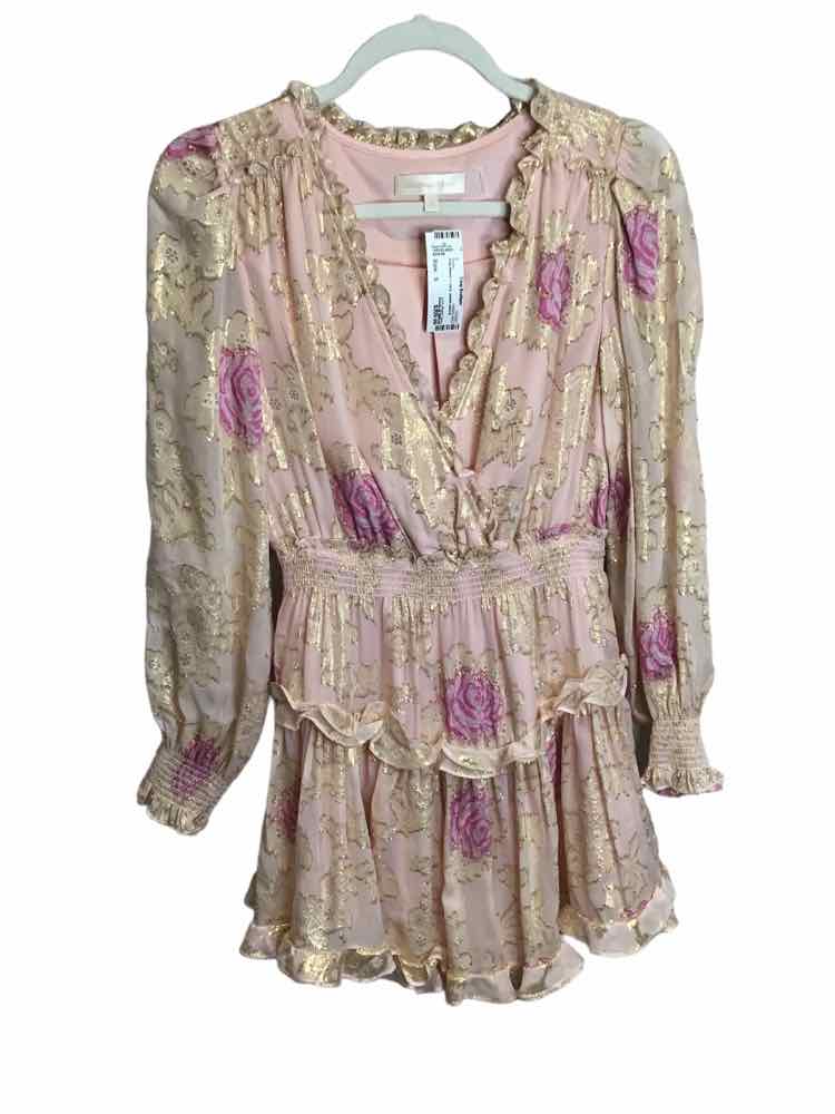 Love Shack Fancy Pink and Gold Size S Dress – Swap Boutique