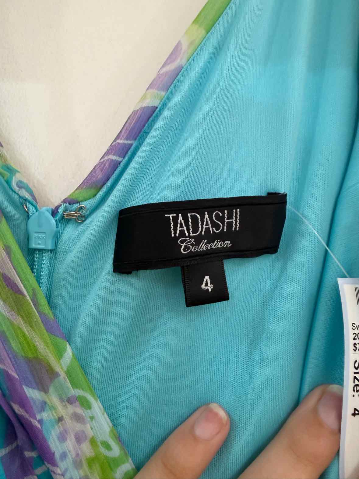 Tadashi Collection Green and Blue Size 4 Dress
