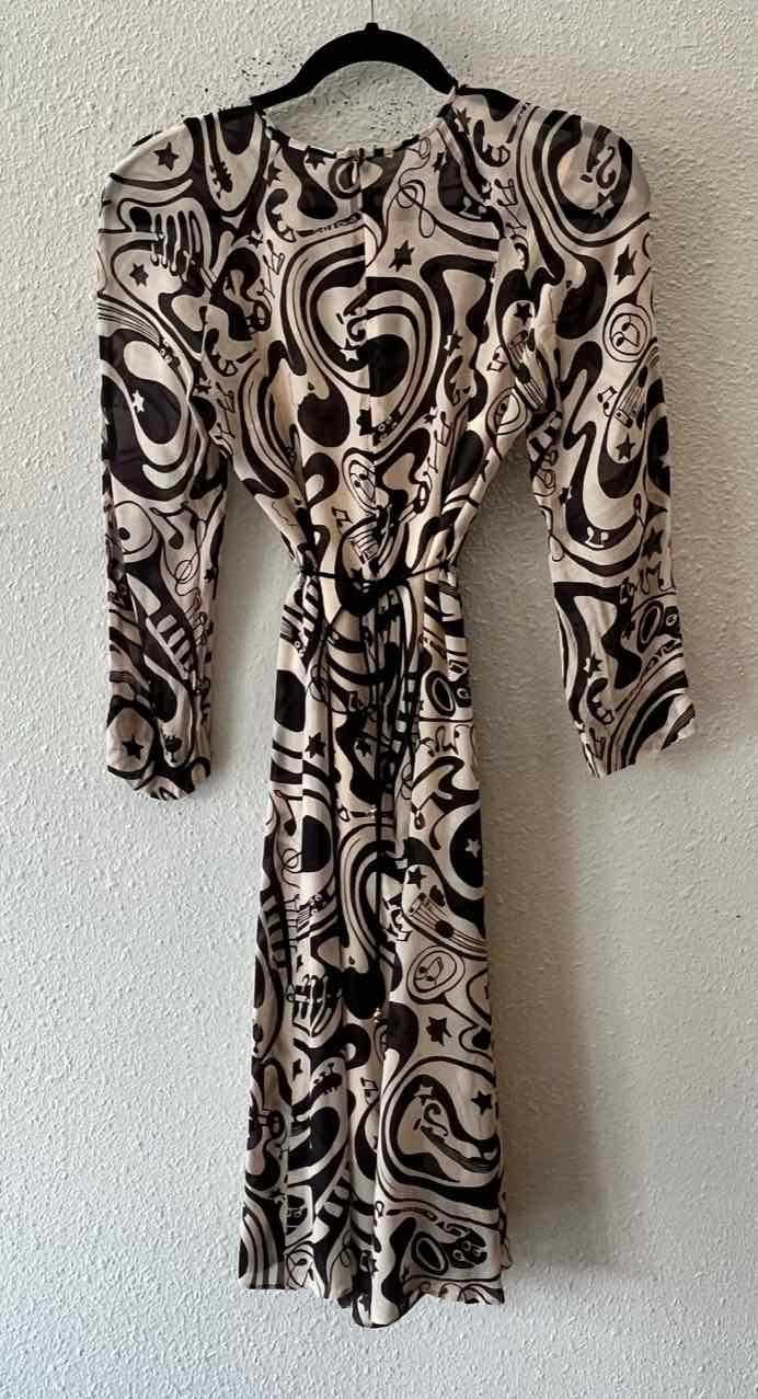 Zimmermann Nude and Black Size 0 Dress