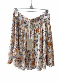 Joie Cream and Blue Size M Skirt