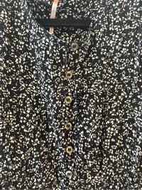 Free People Black and white Size S Dress