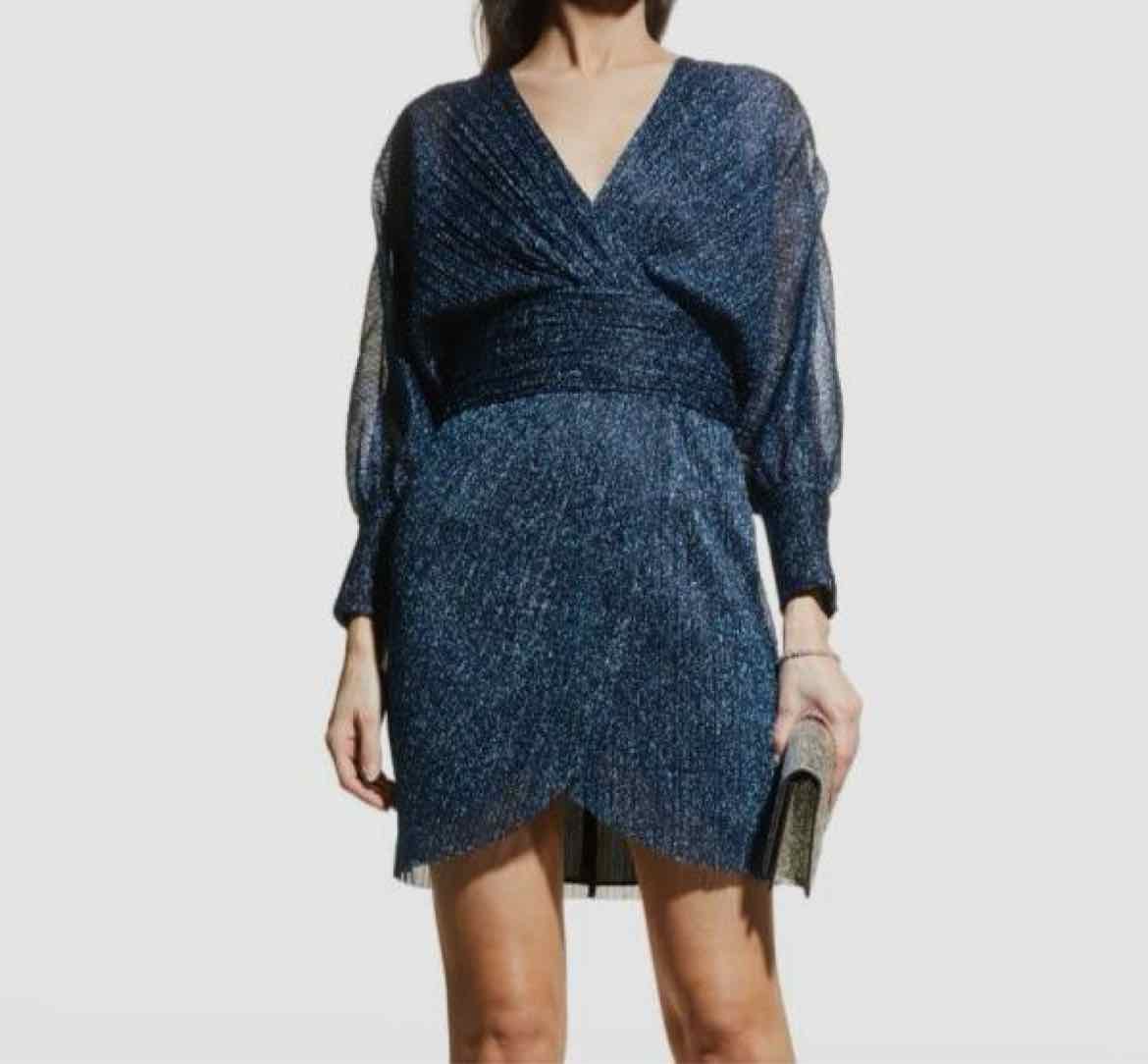 rebecca vallance blue dress Royal Size 2 SSY08 tailored from bonded crepe Color:Navy 7571 VALENTINA Plus Size Black