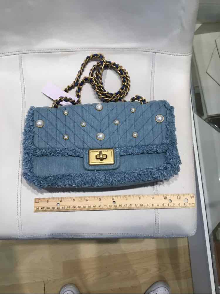 Karl Lagerfeld Clutch Blue Handbag