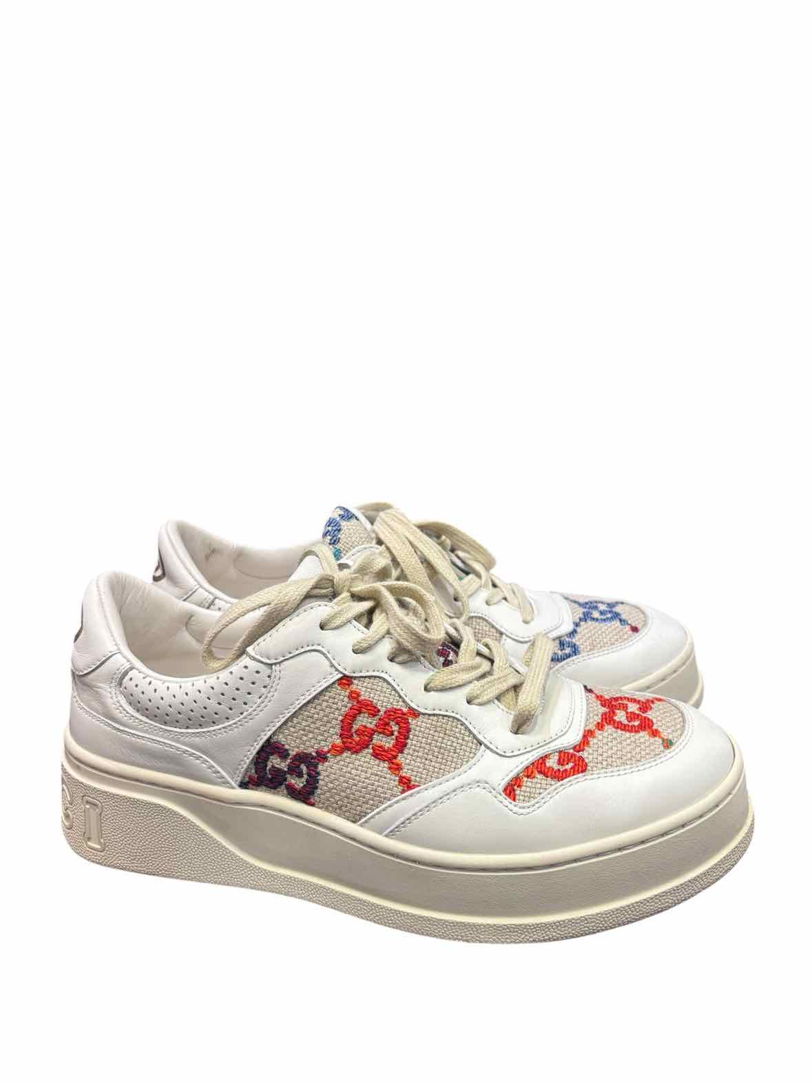 Gucci White/multi pattern Size 40 Sneakers
