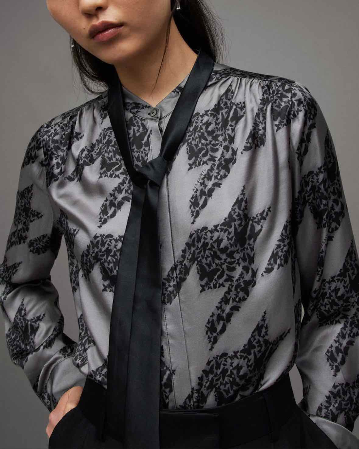 All Saints Dark grey Size 4 Shirt