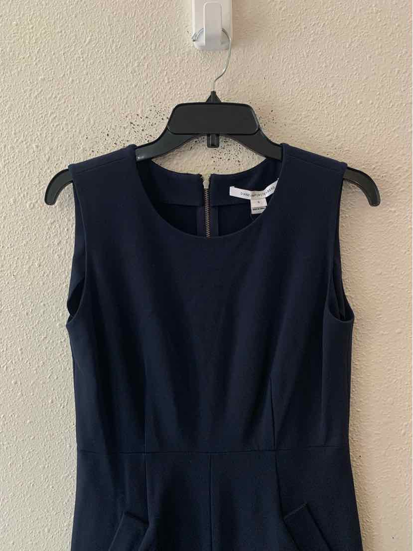 diane von furstenberg Navy Blue Size 6 Dress