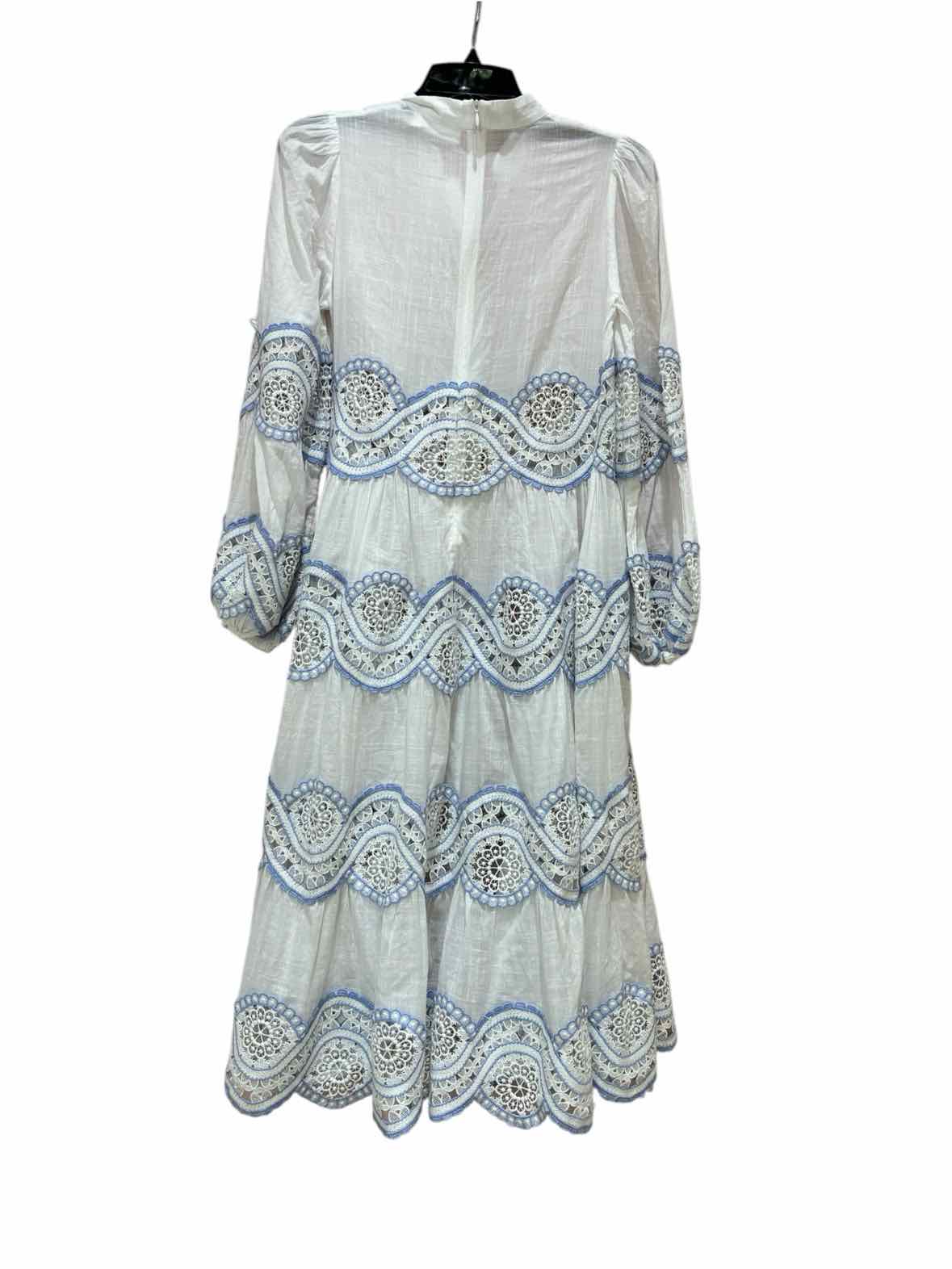 Zimmermann White and Blue Size 0 Dress
