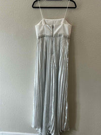 alice + olivia White and Silver Size 4 Dress