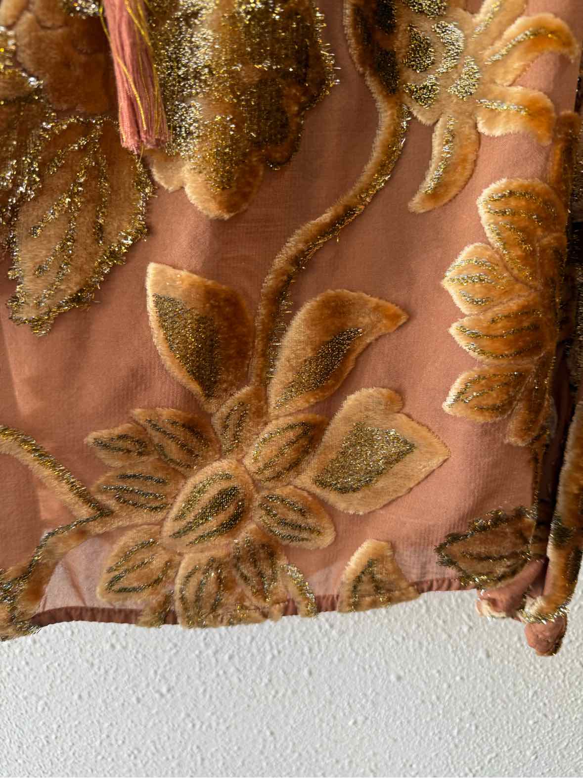 ULLA JOHNSON Gold and Bronze Size 0 Shirt