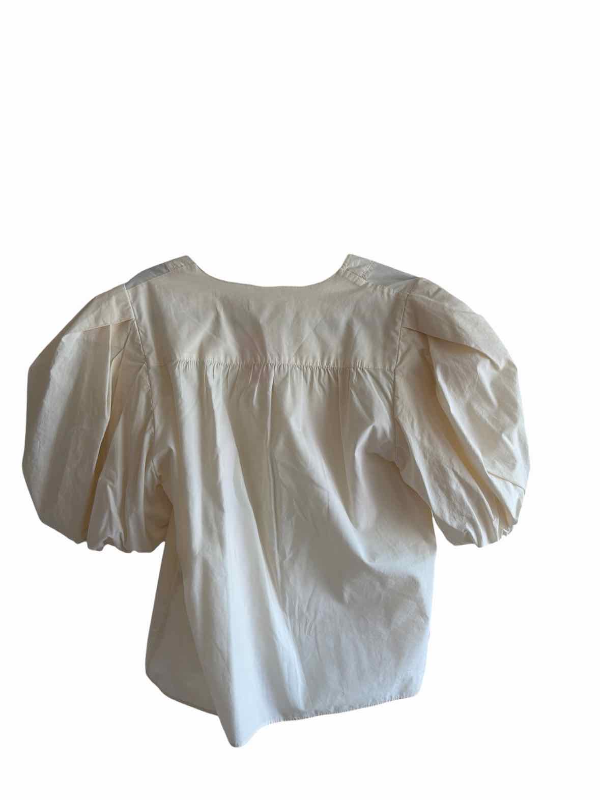 ULLA JOHNSON Cream Size 12 Shirt