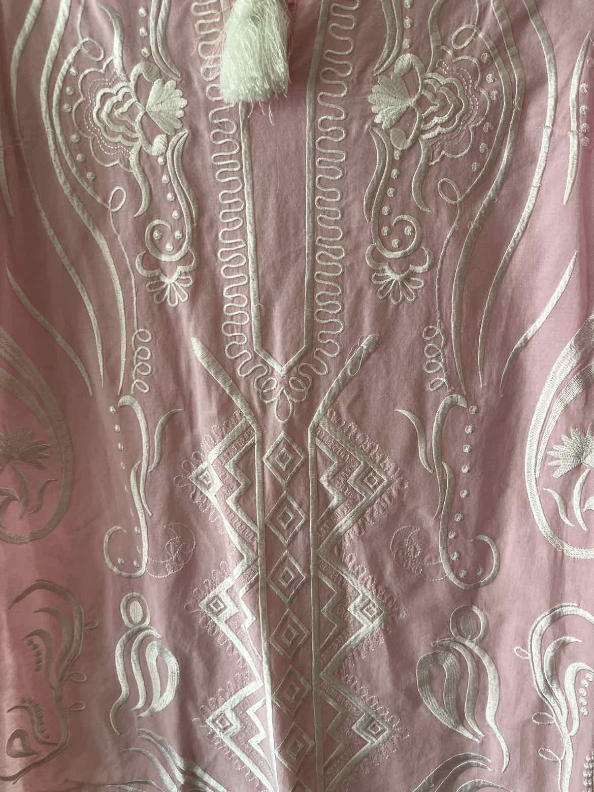 Gretchen Scott Light Pink and White Size M Tunic
