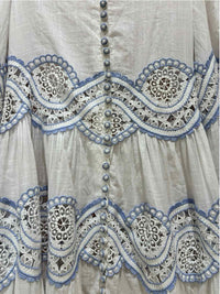 Zimmermann White and Blue Size 0 Dress