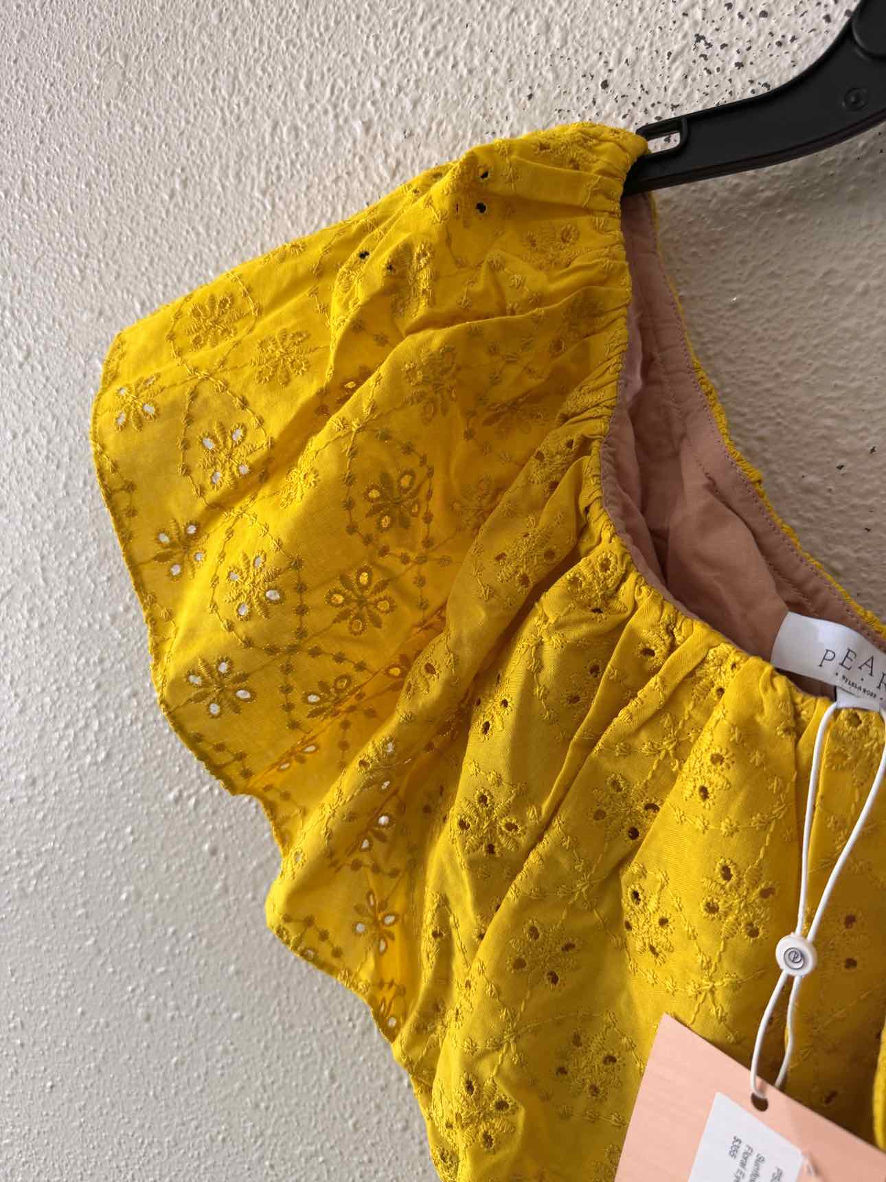 Pearl by Lela Rose Yellow Size 2 Shirt