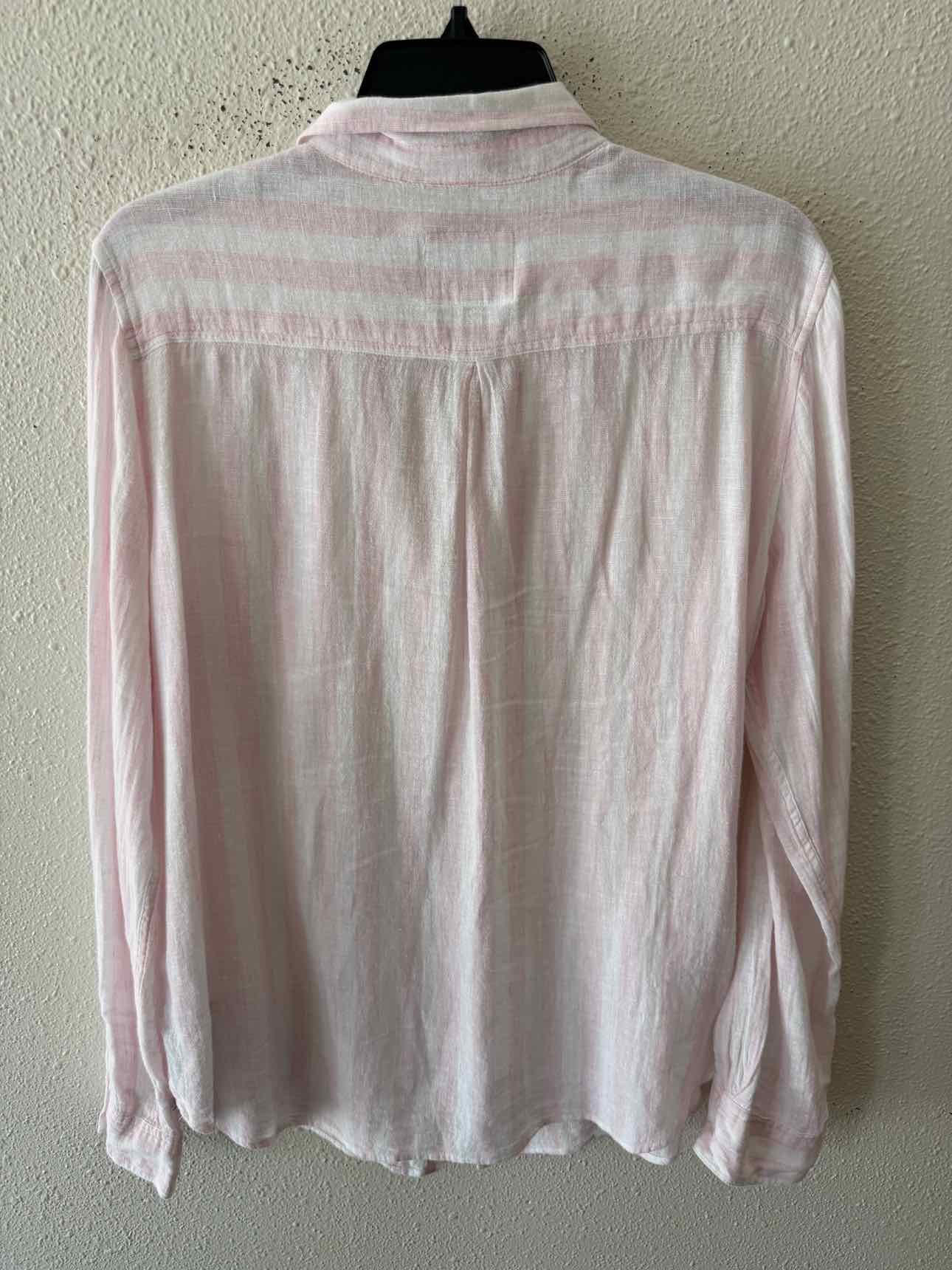 Rails Pink and White Size L Shirt