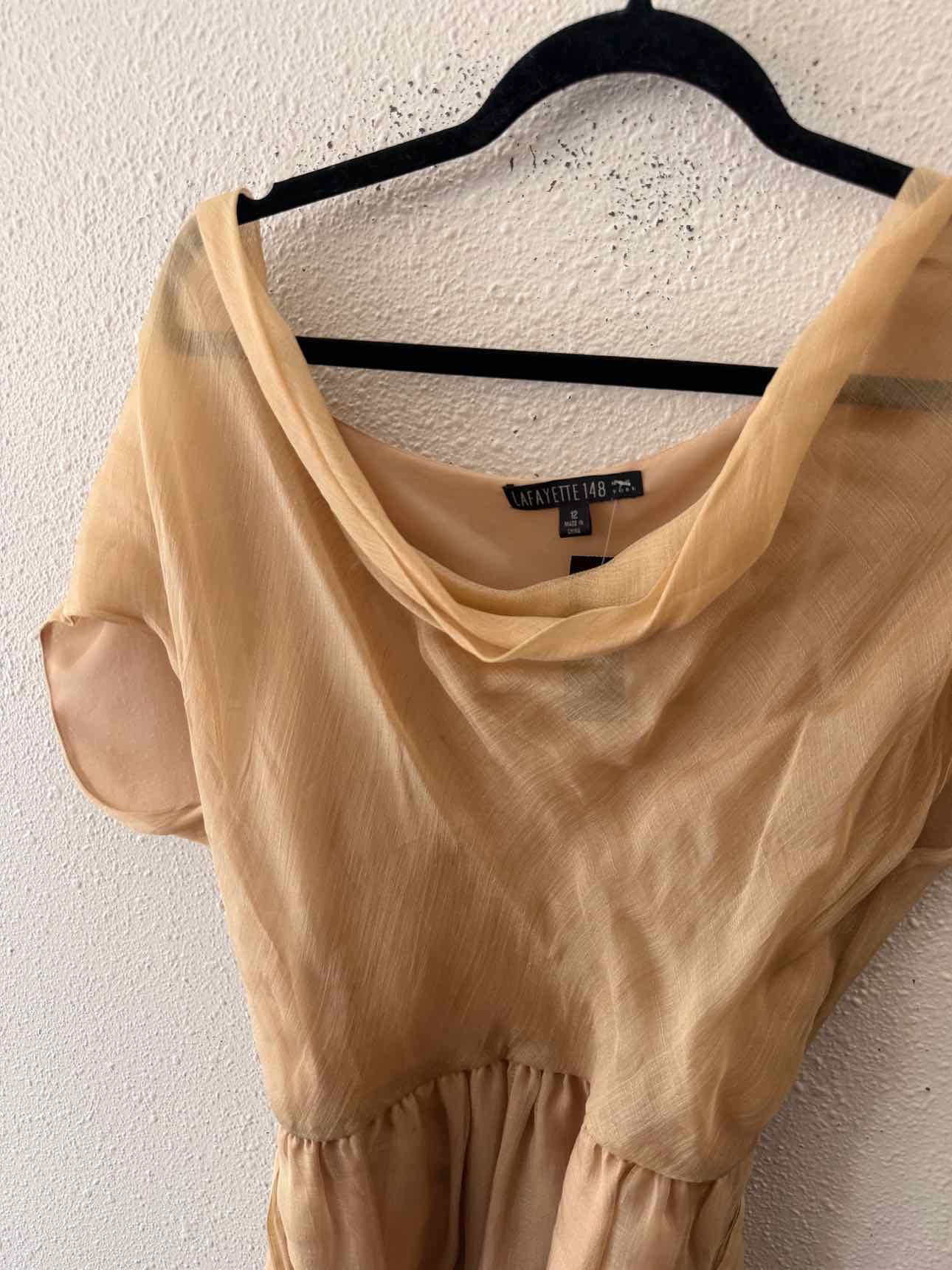 Lafayette 148 Gold Size 12 Shirt