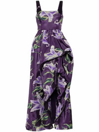 Marchesa Notte purple and green Size 6 Gown/Evening Wear