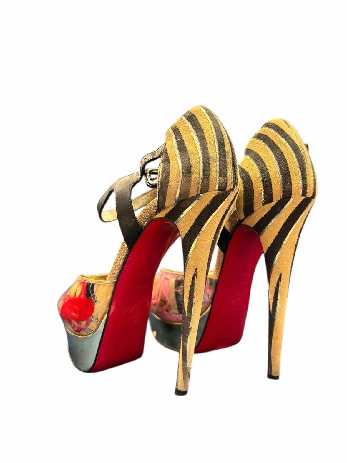 Christian Louboutin Gold Multi Size 36.5 Shoes