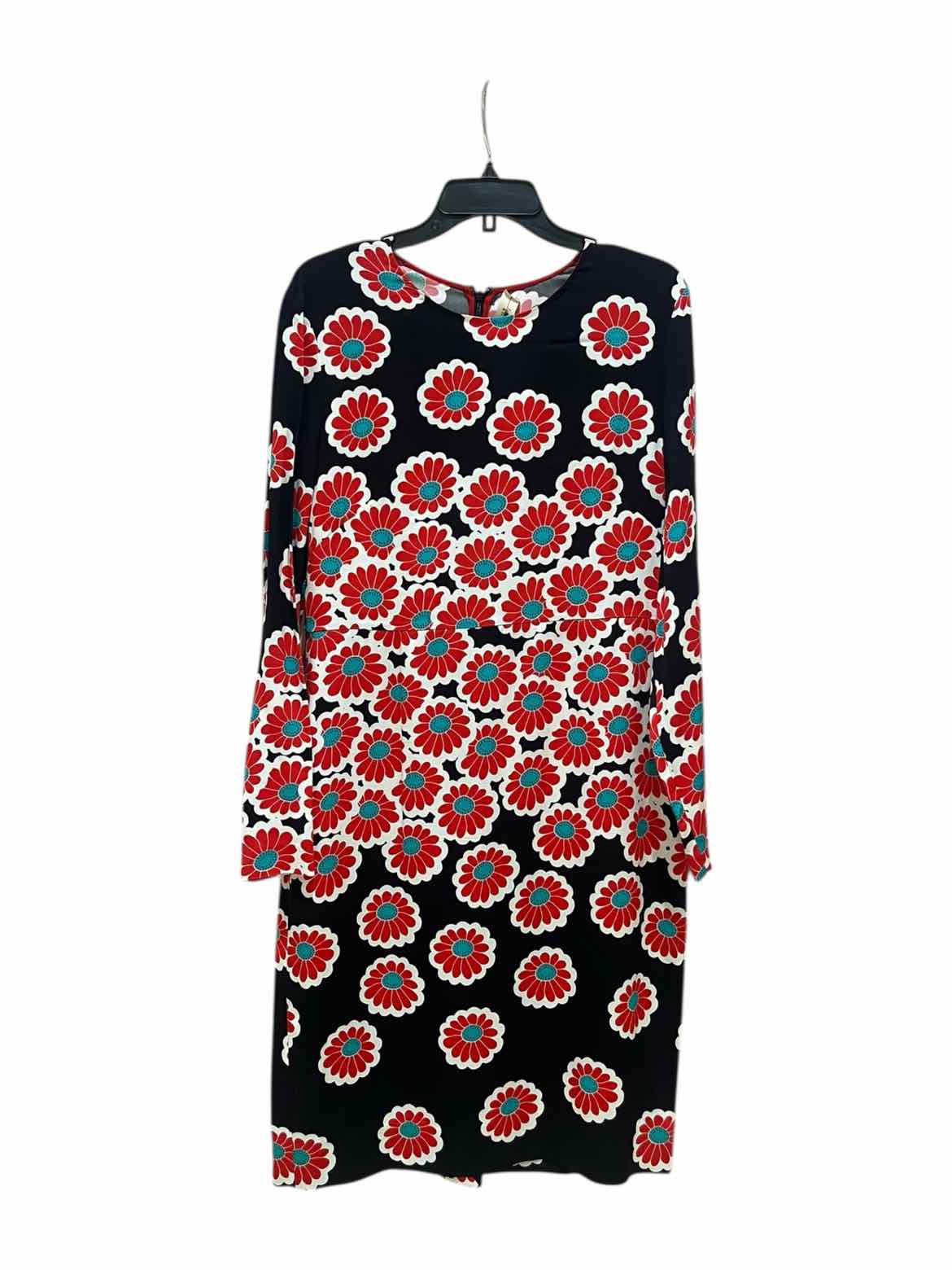 diane von furstenberg black and red multi Size 14 Dress