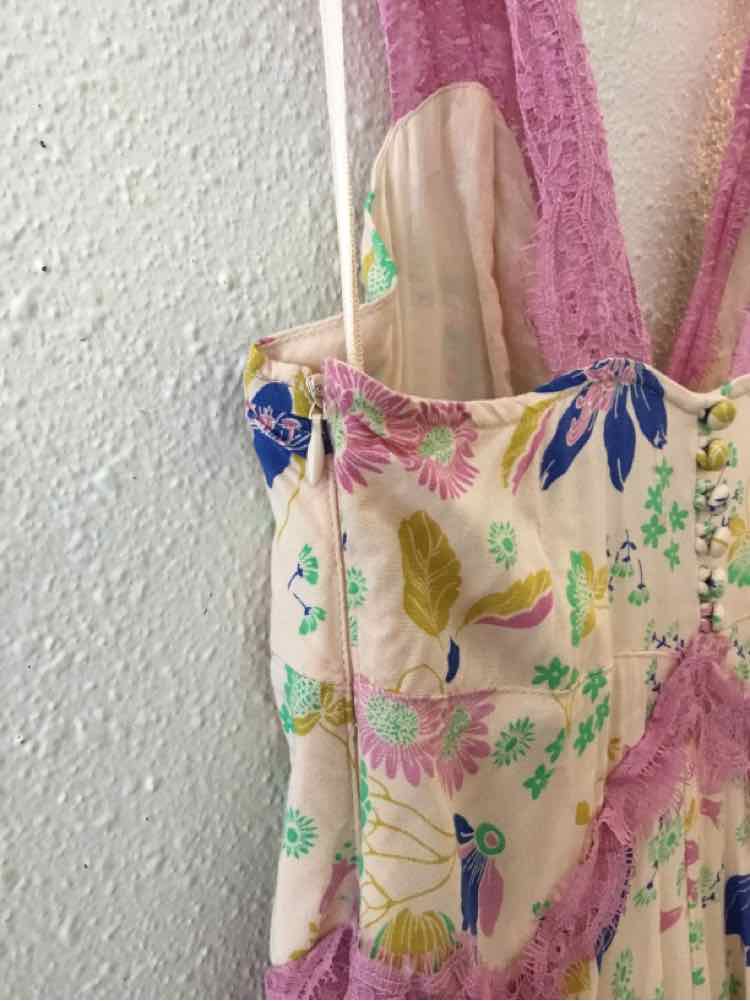 Urban Outfitters Cream Multi Size XS Dress