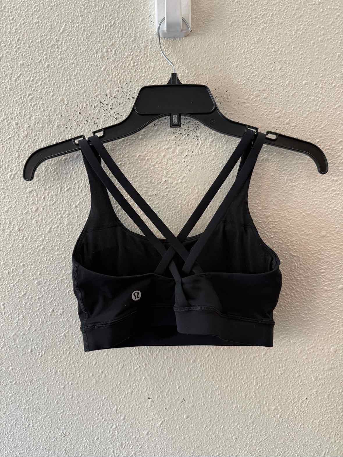 Lululemon Black Size 6 Sports Bra