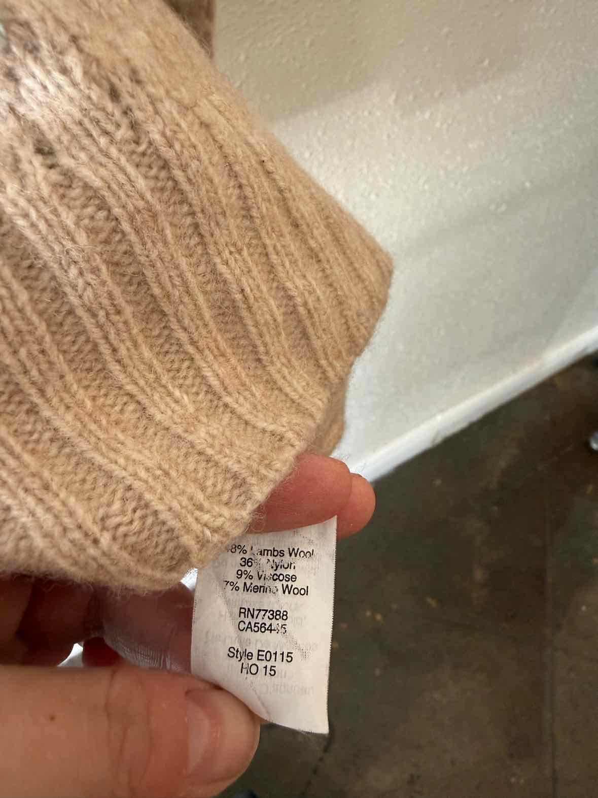 J Crew Factory Beige Multi Size M Sweater