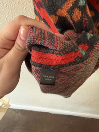 Peruvian Connection Black Multi Size L Skirt