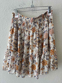 Joie Cream and Blue Size M Skirt