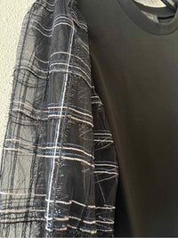 Gracia Black & Silver Size M Shirt