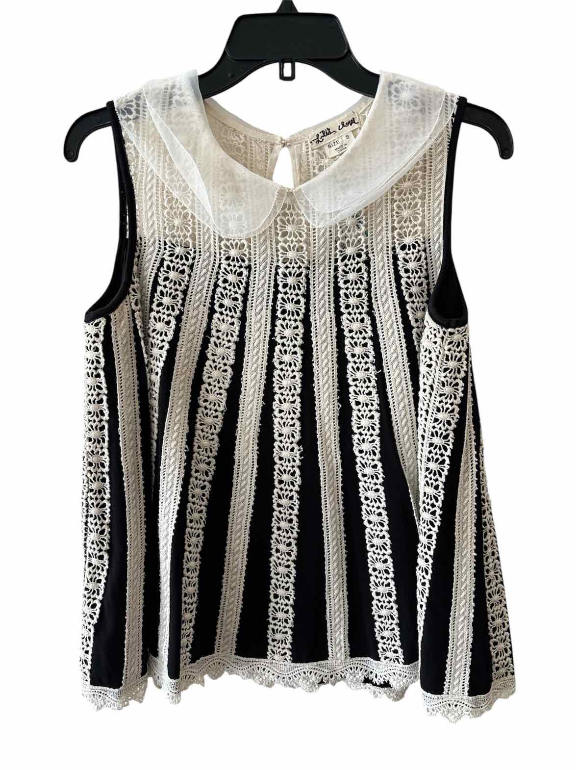 Lili's Closet Black and white Size S Tank Top