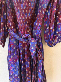 cleobella Burgundy and blue Size M Dress