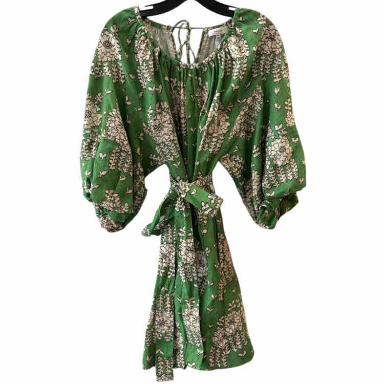 Oroton Green and Cream Size 12 Dress