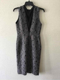 alice + olivia Grey and Black Size 6 Dress