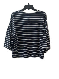 French Connection Navy and White Size M Shirt
