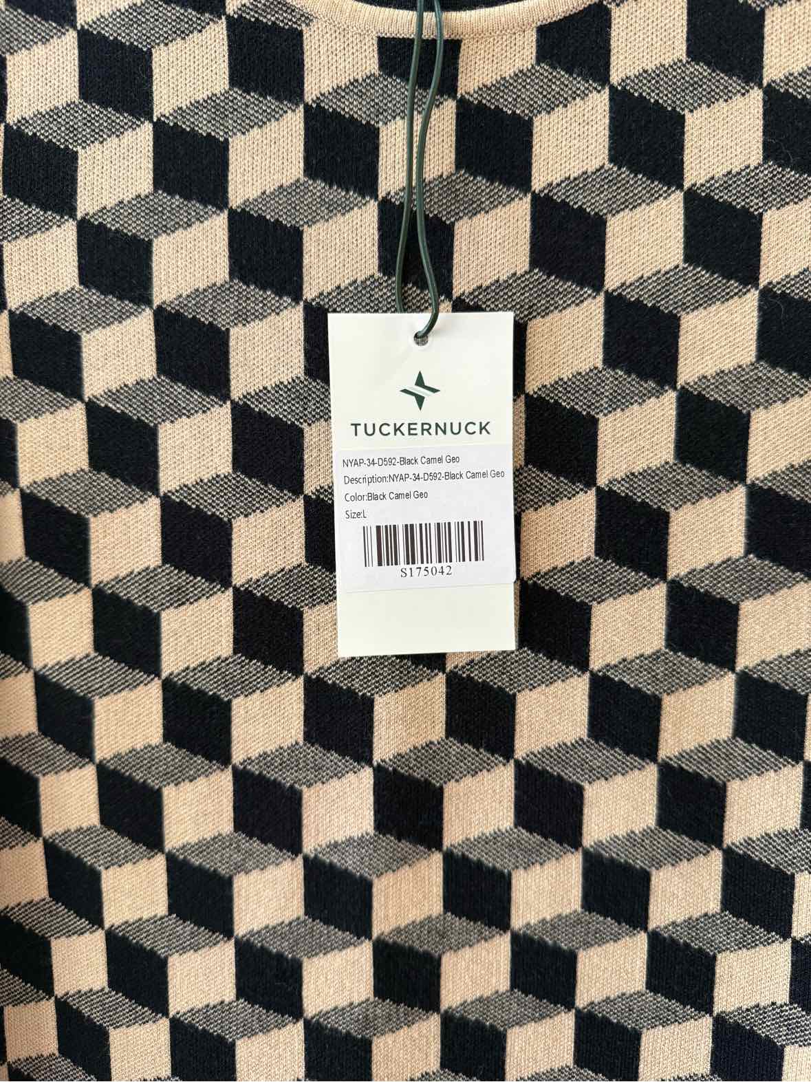 Tuckernuck Camel and Black Size L Dress