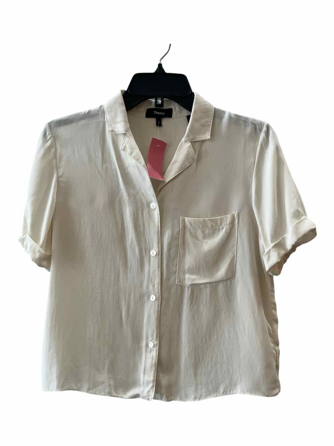 Theory Ivory Size S Shirt