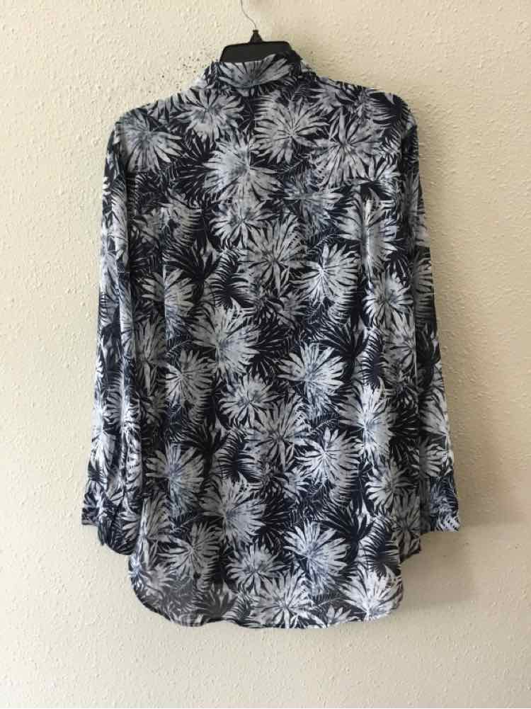 Michael Michael Kors Navy and White Size M Shirt
